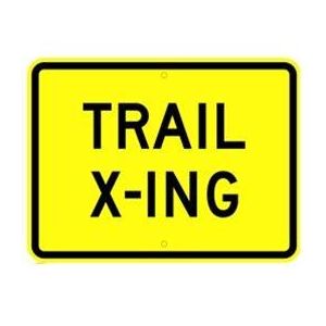 Trail Crossing (X-ing) Sign - W11-15p