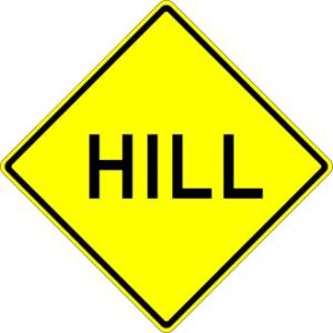 Hill Sign - W7-1a