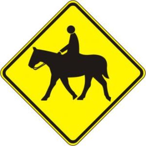 Equestrian / Horse Sign - W11-7