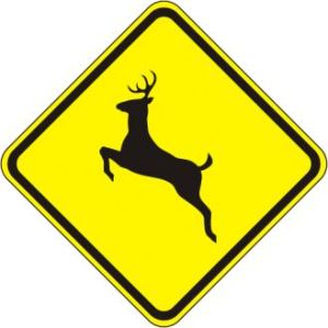 Deer Crossing Sign - W11-3