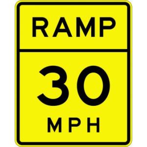 Advisory Ramp Speed Sign - W13-3