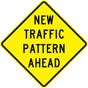 New Traffic Pattern Ahead Sign  - W23-2