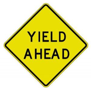Yield Ahead Sign  - W3-2A